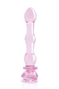 DILDO CON PERLINE IN VETRO Smaltato ROSA