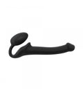 IMBRACATURA DILDO STRAP-ON FLESSIBILE MORBIDO SILICONE NERO S