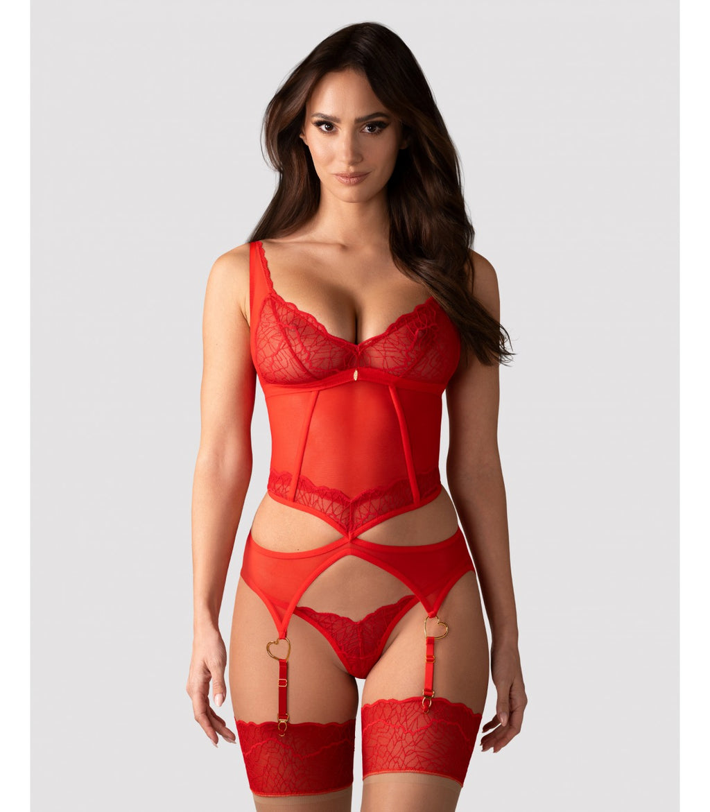 CORSETTO E PERIZOMA CUPIDE DESIR 2XL/3XL